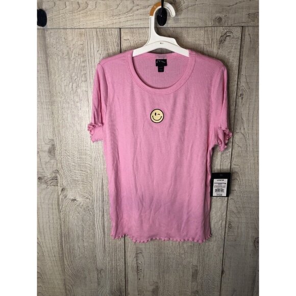 Girl's Art Class White & Pink Emoji Shirts & 3 Mismatched Socks Size L 10/12. C3 - Picture 2 of 11